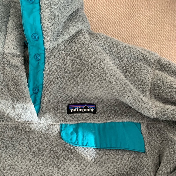 Re-Tool Snap-T Fleece Pullover - Grey/Blue - Picture 4 of 5